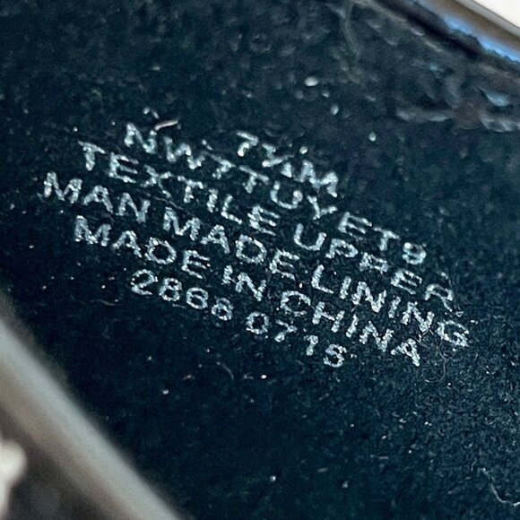 Vintage Nine West Fabric Houndstooth Architectural Patent Leather Heel M… - Picture 15 of 16